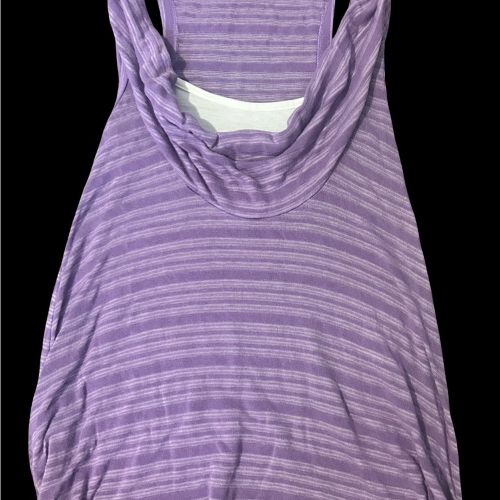 Wet Seal Lavender Striped Tank Top